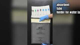 Mangas de bolso absorventes com fenda 7/4 para laboratório de qualidade da água