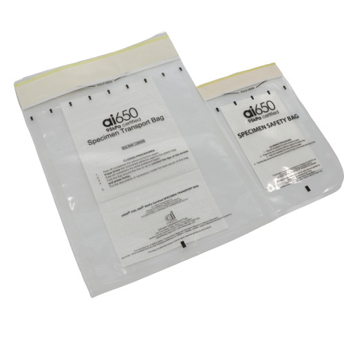 Hospital plástico 3 camadas do saco autoadesivo do Biohazard 95KPA para o laboratório