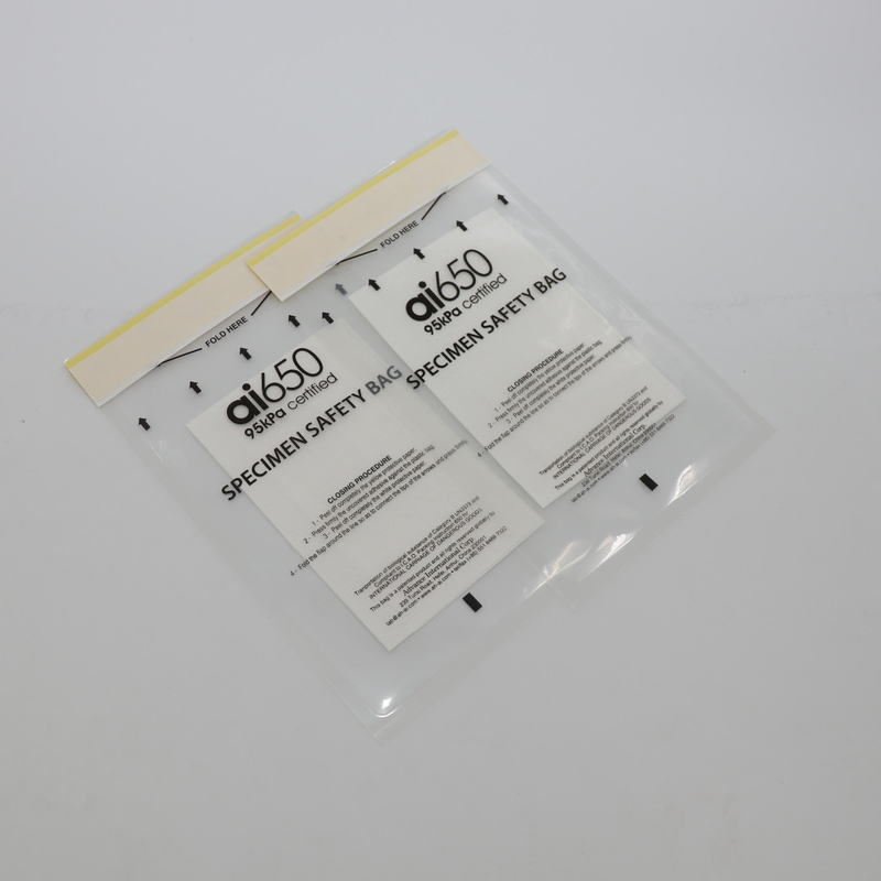 2 o Biohazard patológico do selo 95kPa do PE médico do bolso ensaca para o laboratório