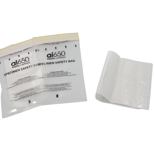 Sacos plásticos amigáveis da pressão de Eco 95 Kpa do zíper dobro do bolso para o Biohazard líquido