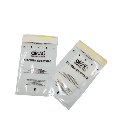 3 / 2 sacos citotóxicos do transporte do espécime do Biohazard da parede 95kpa com absorvem a almofada