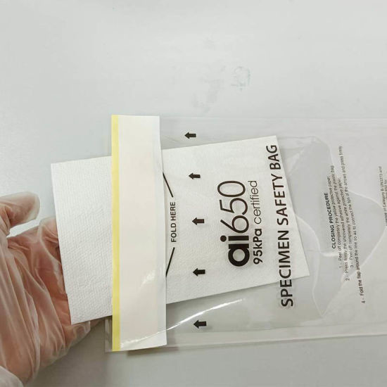7 buracos de armazenamento brancos 95kPa Sacos de amostras embalados individualmente 9 x 12 polegadas