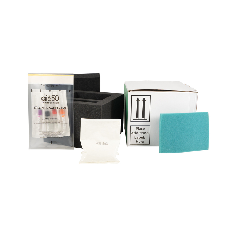 Kit de transporte de amostras de caixa de isolamento térmico médico de 95 kPa para uso hospitalar de laboratório