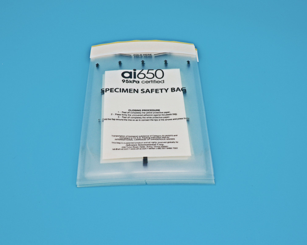 Sacos de retenção de pressão 95 kPa com barreira de oxigénio para laboratório médico