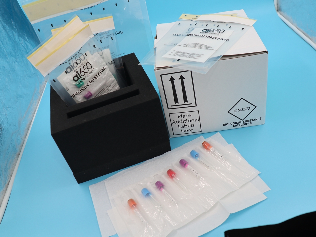 Caixa de recolha de amostras de sangue líquido