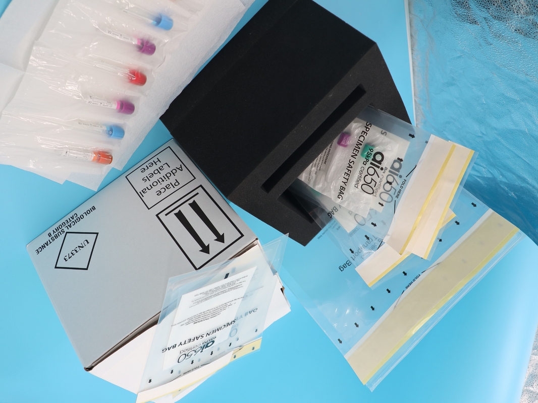 Caixa de recolha de amostras de sangue líquido