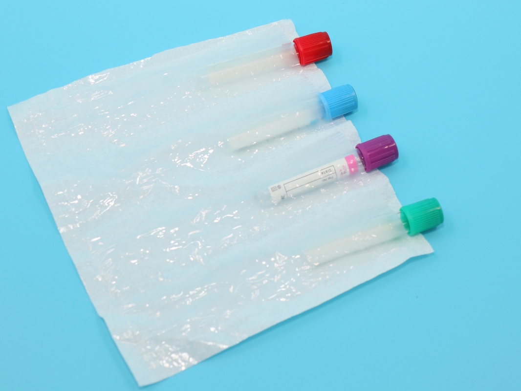 95kPa Tubos de soro de torniquete Coleção de sangue Manga de bolso absorvente de 4 ranhuras 2400pcs/pacote Para químico