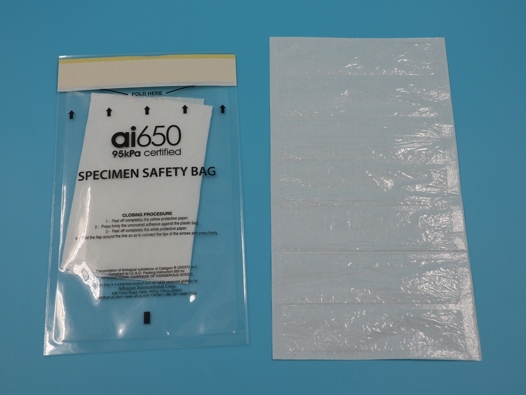 AI650 Colheita de amostras em alta altitude Bioproteção médica Bioproteção à prova de vazamento Adesivo 95KPA Saco de amostras