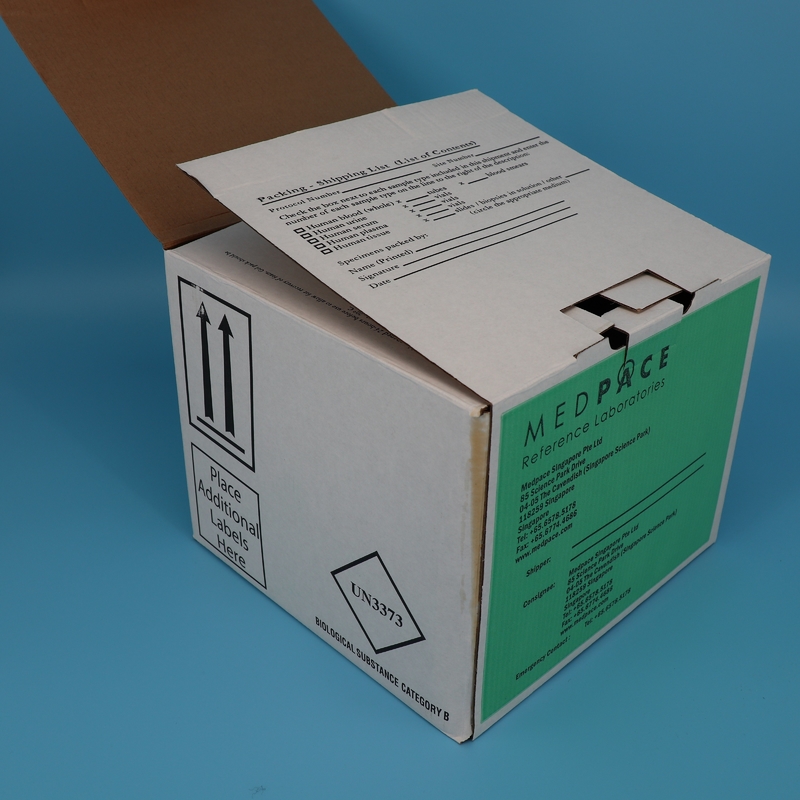 Caixas de transporte de amostras de laboratório médico para ensaio de coagulação / caixas especializadas para transporte