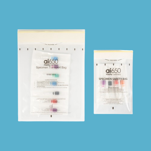 HealthGuard 95kPa Mancha de transporte Cuidados de proteção para suas amostras médicas com 4/7 Bay absorvente de bolso