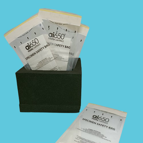 Saco de amostras de LDPE de qualidade médica de 95kpa Segurança vedação impermeável Embalagem fechadura por fecho de fecho de droga Amostra de perigo biológico embalagem