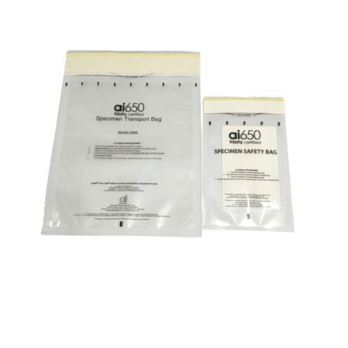 Saco de transporte de espécimes de 95kpa Saco dental de canguru de três camadas Alimento de impressão de gravura personalizado transparente