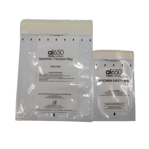 Sacos de amostras de 95 kPa Saco de perigo de transporte biológico Tem forte resistência à pressão e auto-selagem à prova de vazamento