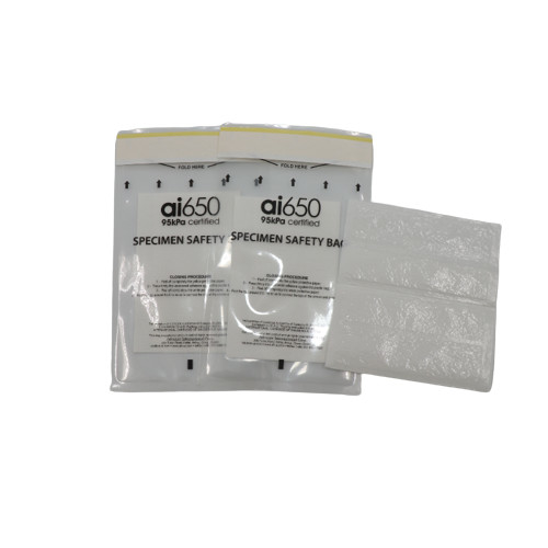 Sacos Biológicos Sacos de transporte de amostras com almofadas super absorventes, paredes de grau médico 3 com bolso de documentos