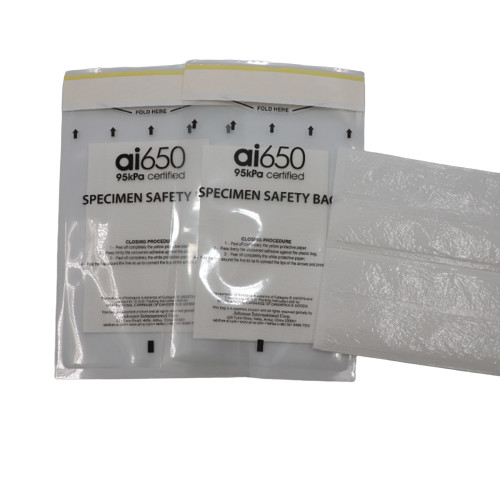 Sacos Biológicos Sacos de transporte de amostras com almofadas super absorventes, paredes de grau médico 3 com bolso de documentos
