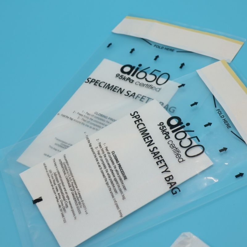 Sacos de amostras AIC de grau médico AI 650 Modelo para sacos de transporte de amostras de laboratório seguros