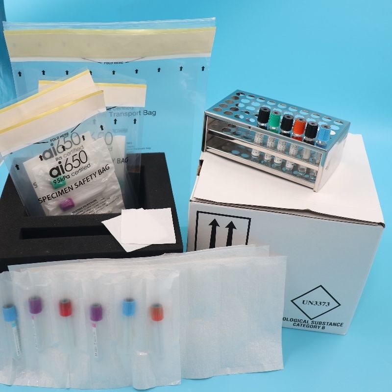 Sacos de transporte de amostras para laboratório AIC, sacos seguros para amostras de 95 KPa para manuseio seguro de materiais de risco biológico