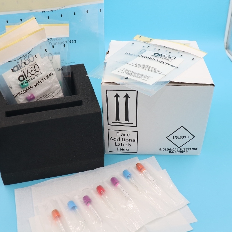 Saco de transporte em conformidade com 95kpa - Saco de transporte seguro de amostras para uso médico e laboratorial