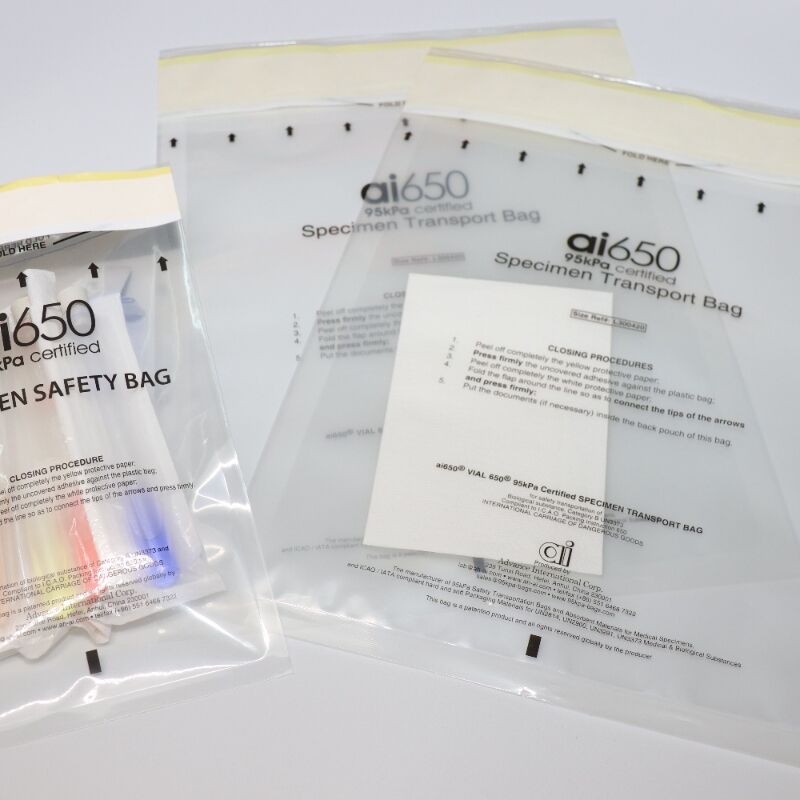 Kit profissional para transporte de amostras biológicas certificado UN3373, sacos de segurança à prova de vazamento 95kPa