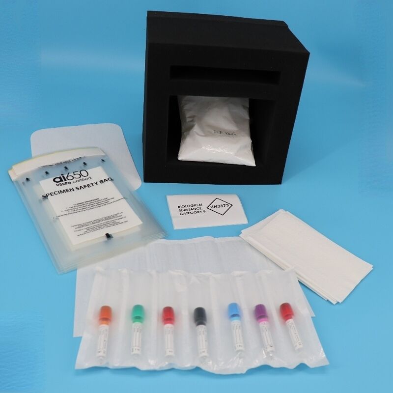 Saco de transporte de amostras médicas - Design de bolso absorvente de 7 ranhuras para manuseio seguro e organizado de amostras