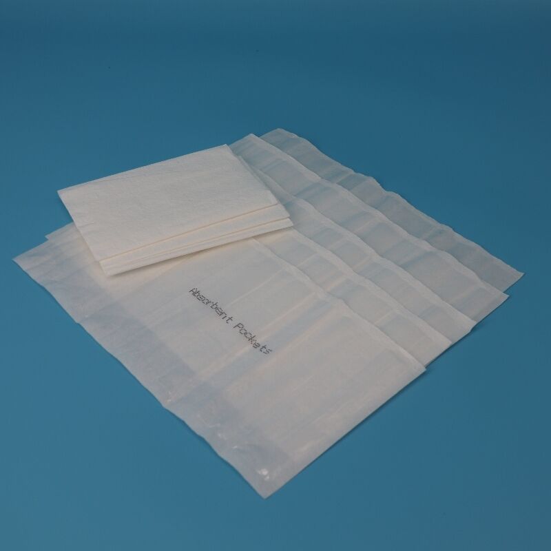 Sacos de amostras médicas descartáveis 95kPa Sacos de transporte de amostras Sacos de risco biológico transparentes Com almofada absorvente para sangue e urina