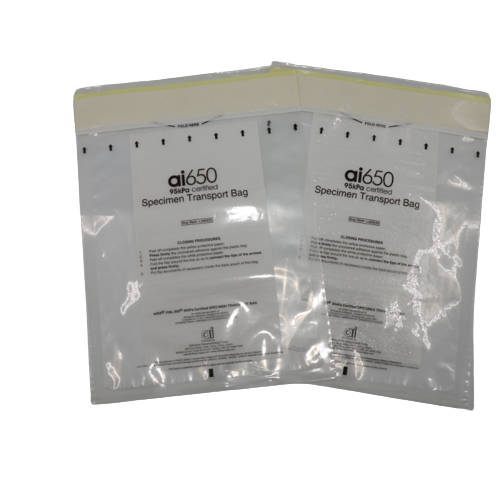 95kPa Biohazard Specimen Transport Bag Medical Specimen Bag With Pocket Specimen For Hospital Waste & Laboratory Use