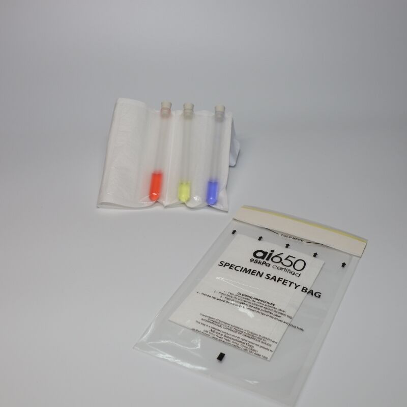 Leak Proof Specimen Bag 95kPa Transportation Bag for Laboratory Samples