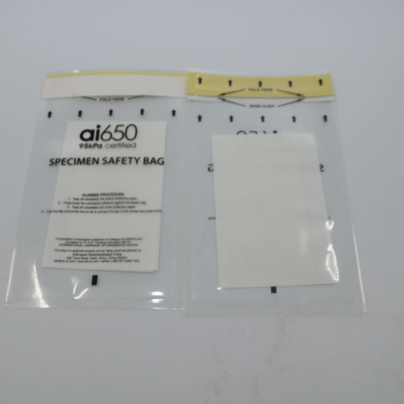 Pads e bolsas de absorvente para transporte de amostras descartáveis Pads e bolsas de absorvente de amostras biológicas descartáveis, 95kPa Certificado, diretamente da fábrica
