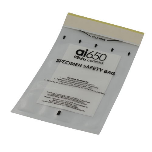 Mancha de bolso absorvente de 7 faixas para transporte de amostras de laboratório médico