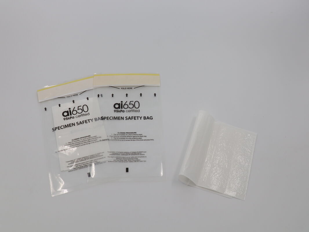 AIC 95kPa Specimen Transport Bags For Laboratory Sample Transport And Laboratory Specimen Air Transport